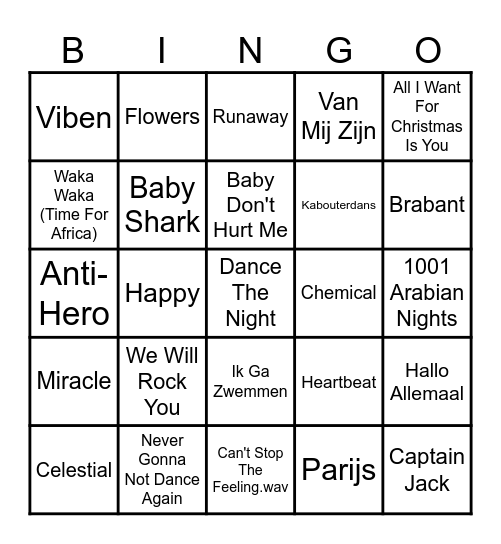 Loket Kerstbingo Card