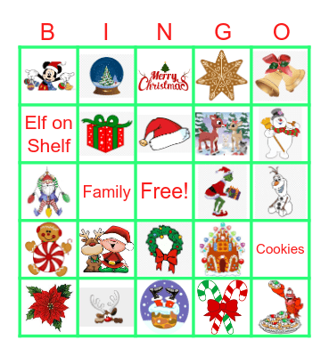 Christmas Bingo Card