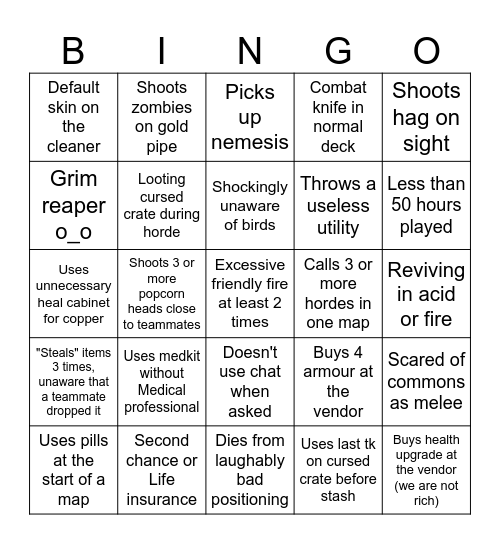 Quickplay bingo Card