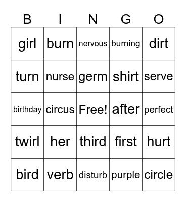 Araiza- Spelling Unit 3 Week 2 Bingo Card