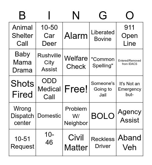 Christmas Bingo Card