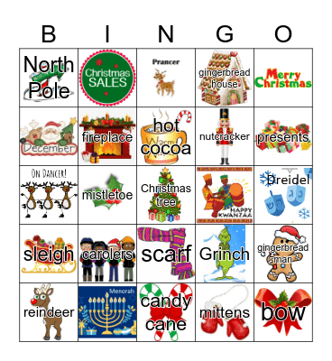 Happy Holidays! Bingo Card