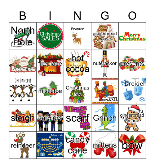 Happy Holidays! Bingo Card