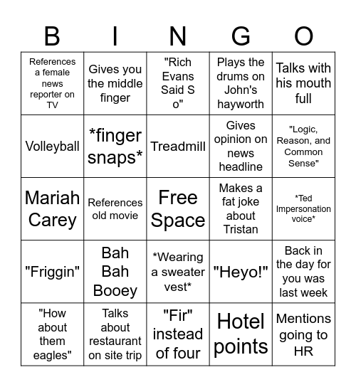 BC Bingo Card