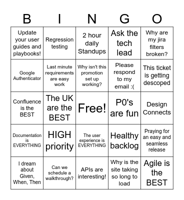 PM EOY BINGO Card
