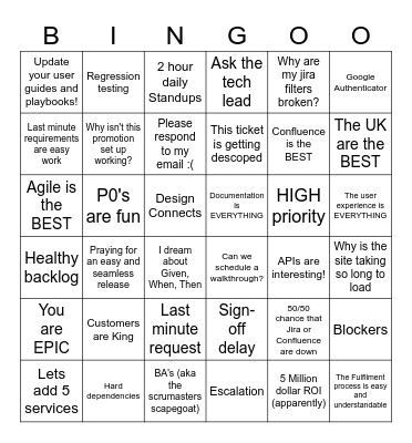 PM EOY BINGO Card