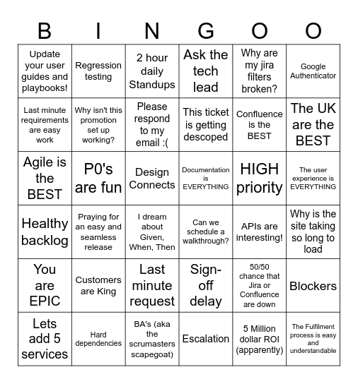 PM EOY BINGO Card