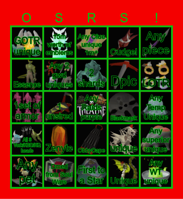 Outcasts Christmas Bingo! Bingo Card