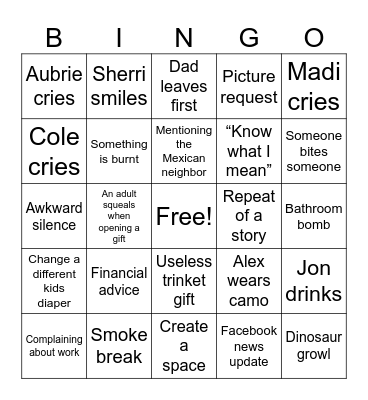 Christmas ‘23 Bingo Card