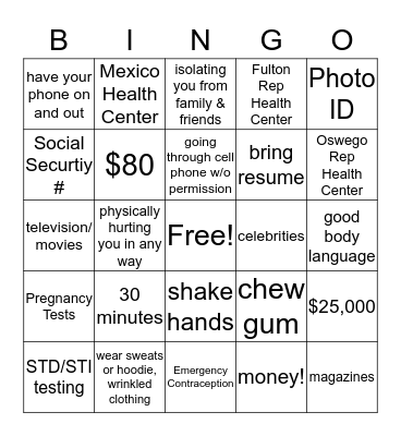 Bingo Card