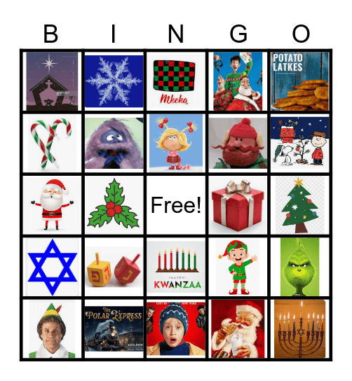 Holiday Binguuuuuu Bingo Card