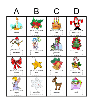 LET'S PLAY CHRISTMAS BINGO Card