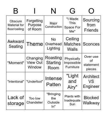 AD Bingo Card