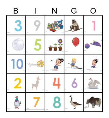 LittleSEED Unit 7 Bingo Card