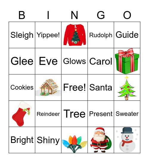 Christmas Bingo Card