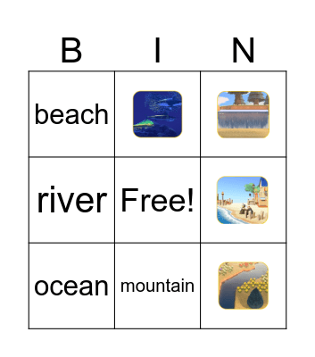 Terrain Bingo Card