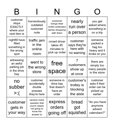christmas in online bingo Card