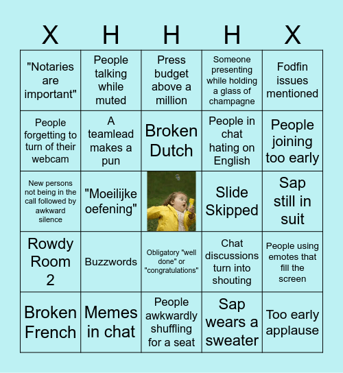 X-Mas InfoSession Bingo Card