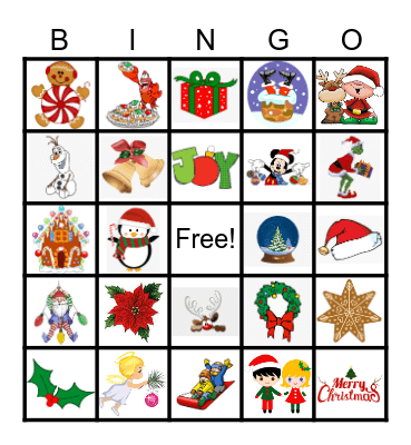 Christmas Bingo Card