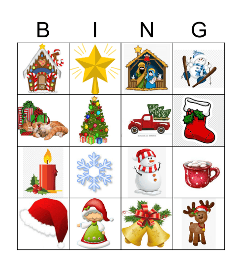 Christmas Bingo Card