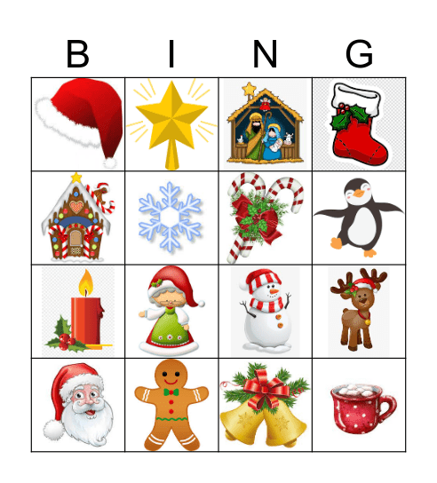 Christmas Bingo Card