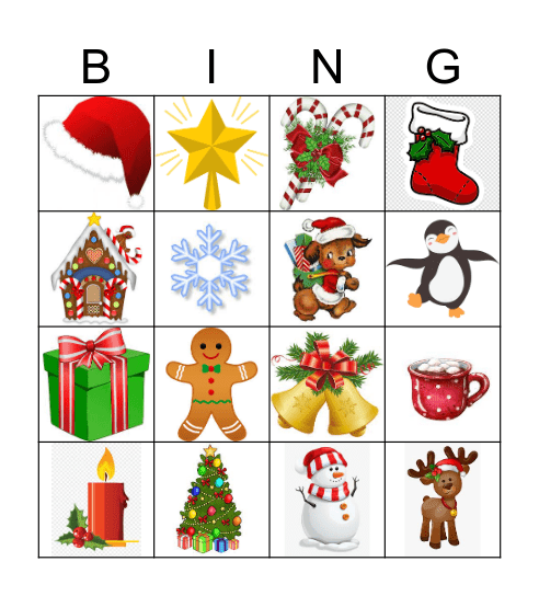 Christmas Bingo Card