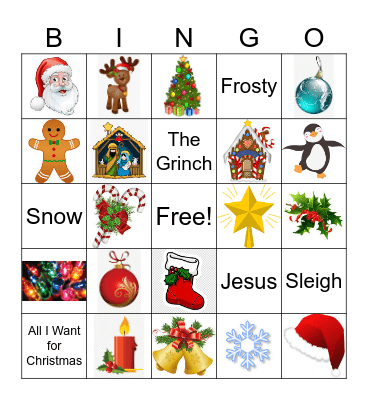 Christmas Bingo Card