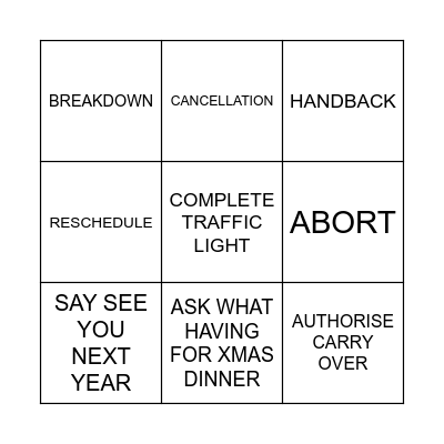 xmas bingo!! Bingo Card