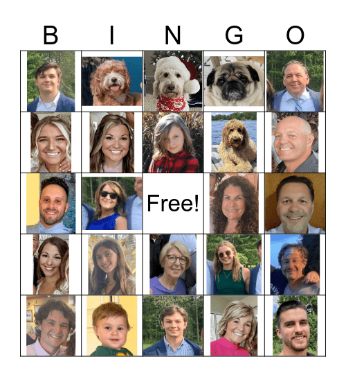 Flaminio Family Bingo Card