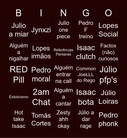 DISCO BINGO!!!!! Bingo Card