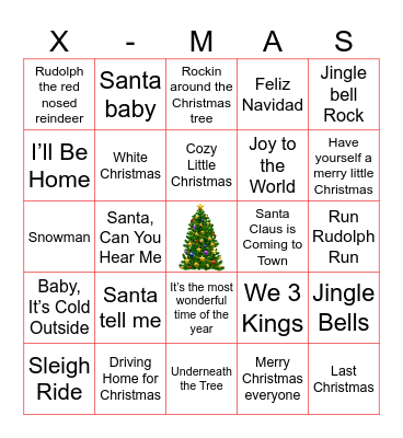 CHRISTMAS BINGO Card