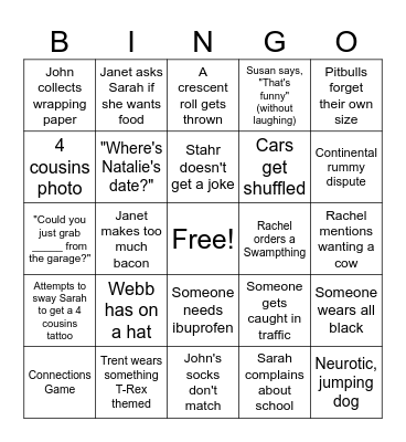 Christmas Bingo Card