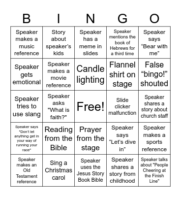 FCC Christmas Bingo Card