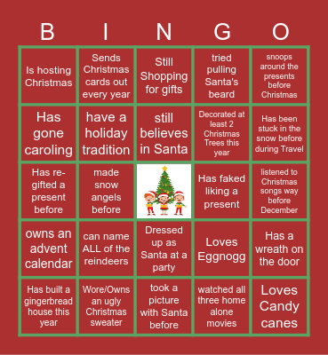 Christmas Party 2023 Virtual Holiday Bingo Card