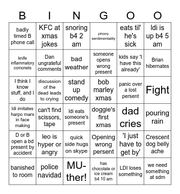 Christmas bingo 2023 Bingo Card