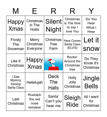 Christmas Bingo Card