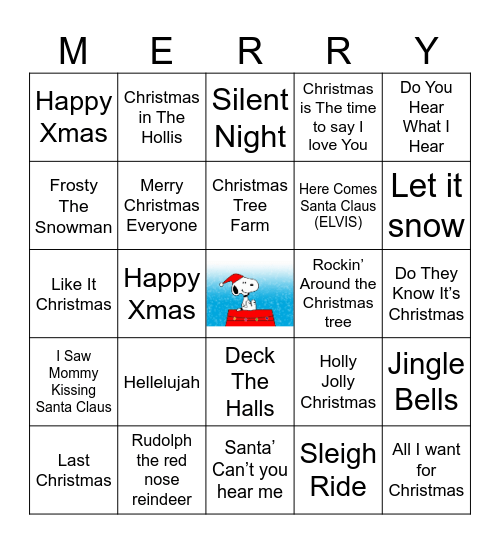 Christmas Bingo Card