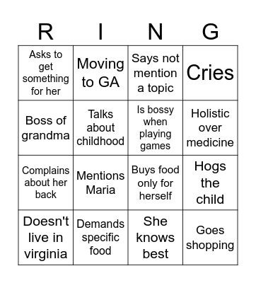 Christmas Bingo Card