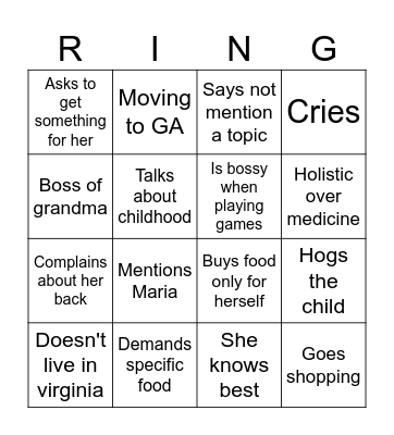 Christmas Bingo Card
