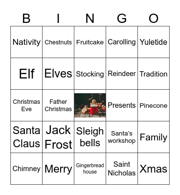 Christmas Bingo! Bingo Card