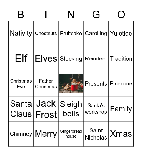 Christmas Bingo! Bingo Card