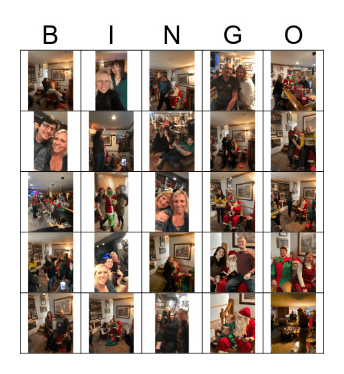 Tomczak Christmas Bingo Card