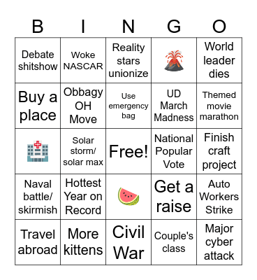 2024 Bingo Card