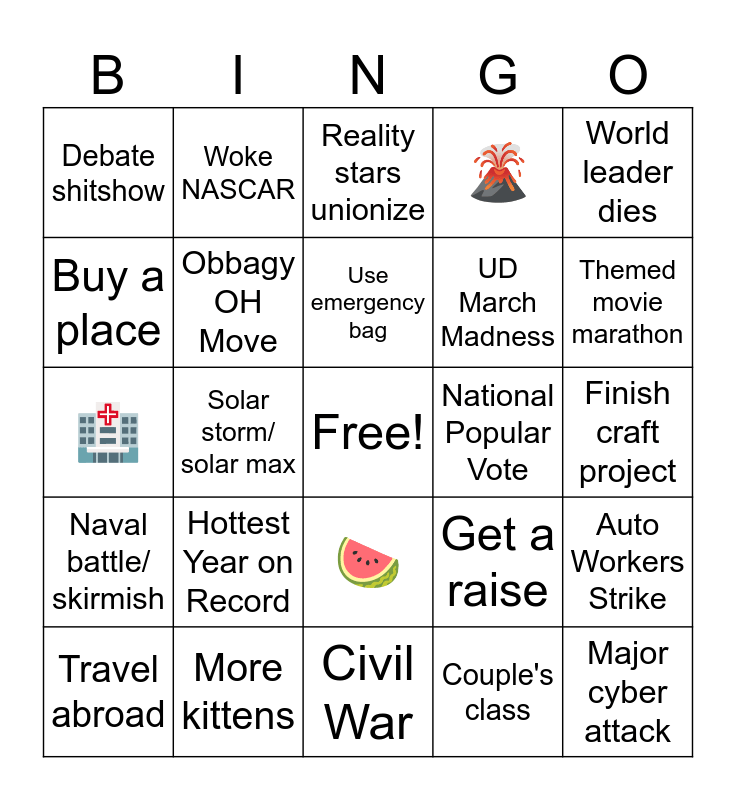 2024 Bingo Card   2024 Bingo 