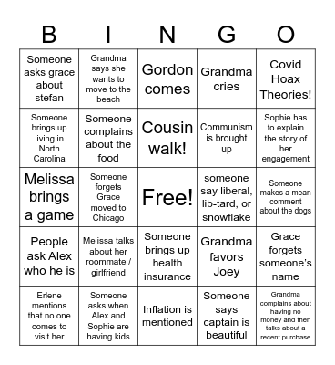Mattocks 2023 Christmas Bingo Card
