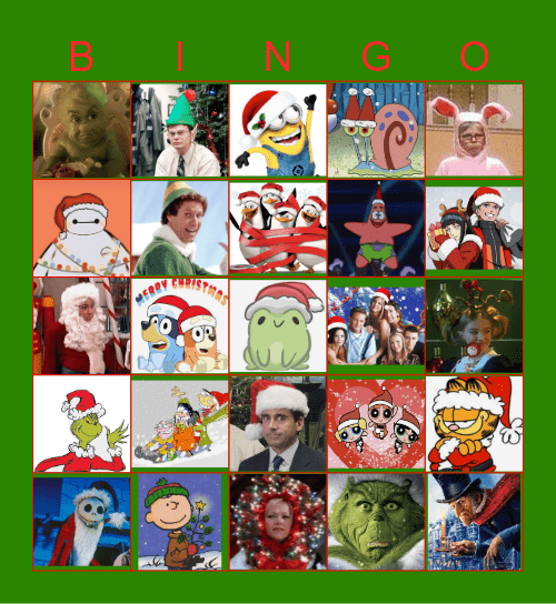 holiday bingo! Bingo Card