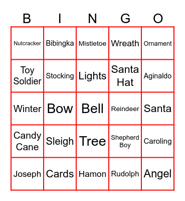 ROSE Bingo Card