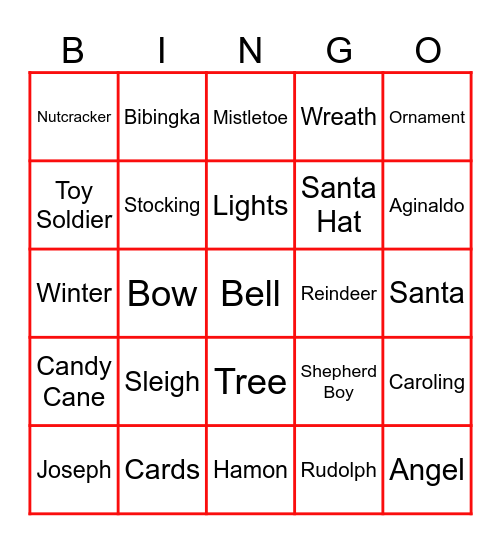 ROSE Bingo Card