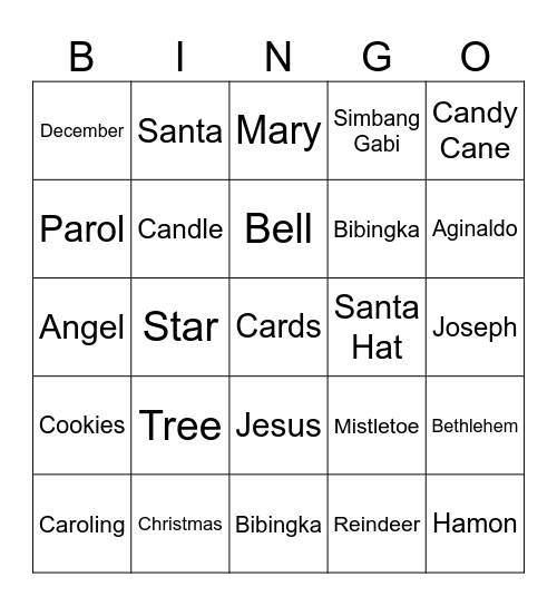 CLA Bingo Card