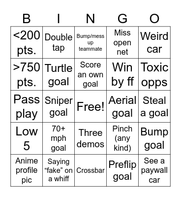 RL for us Bingo Card